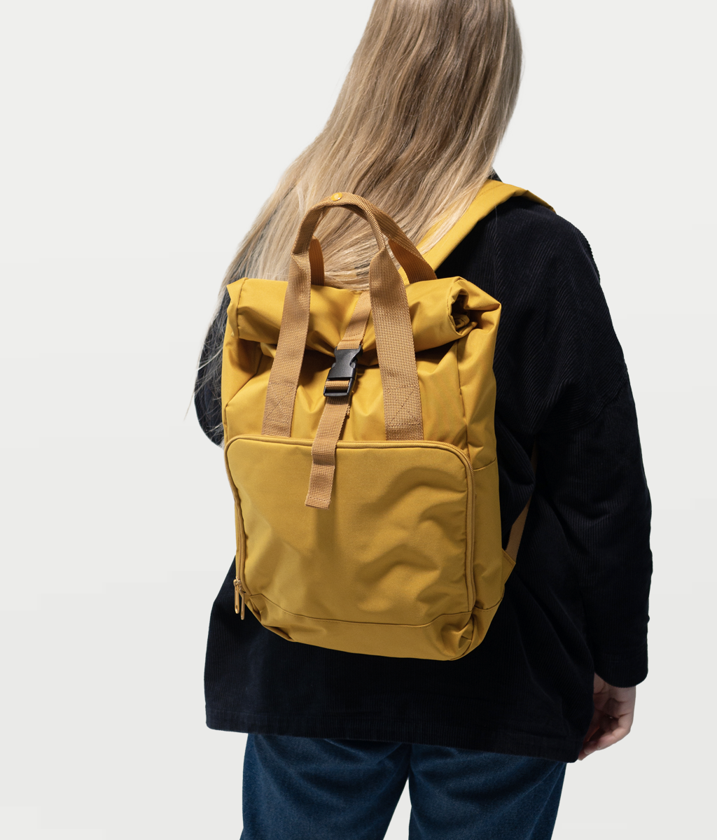Embroidered Roll-Top Backpack - Executive Dysfunction Society