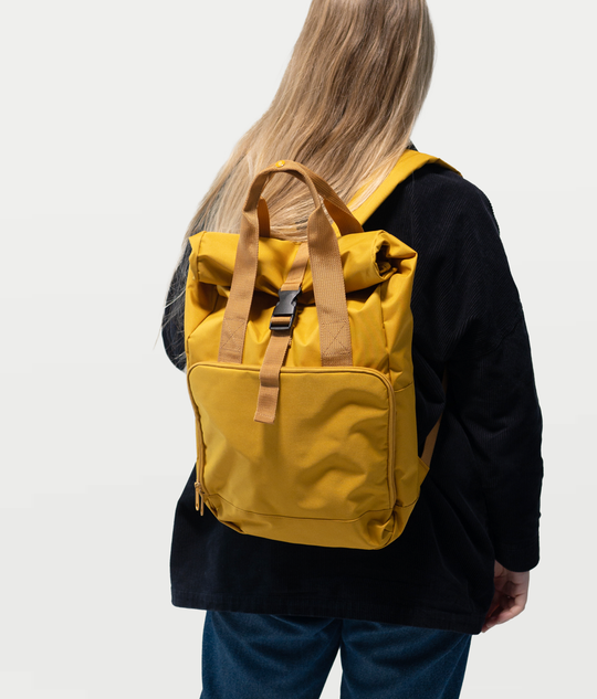 Embroidered Roll-Top Backpack - Executive Dysfunction Society