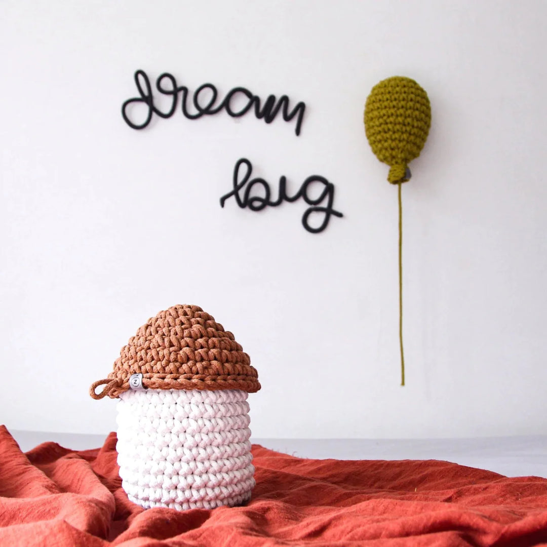 Golden Kiwi Handmade Crochet Balloon