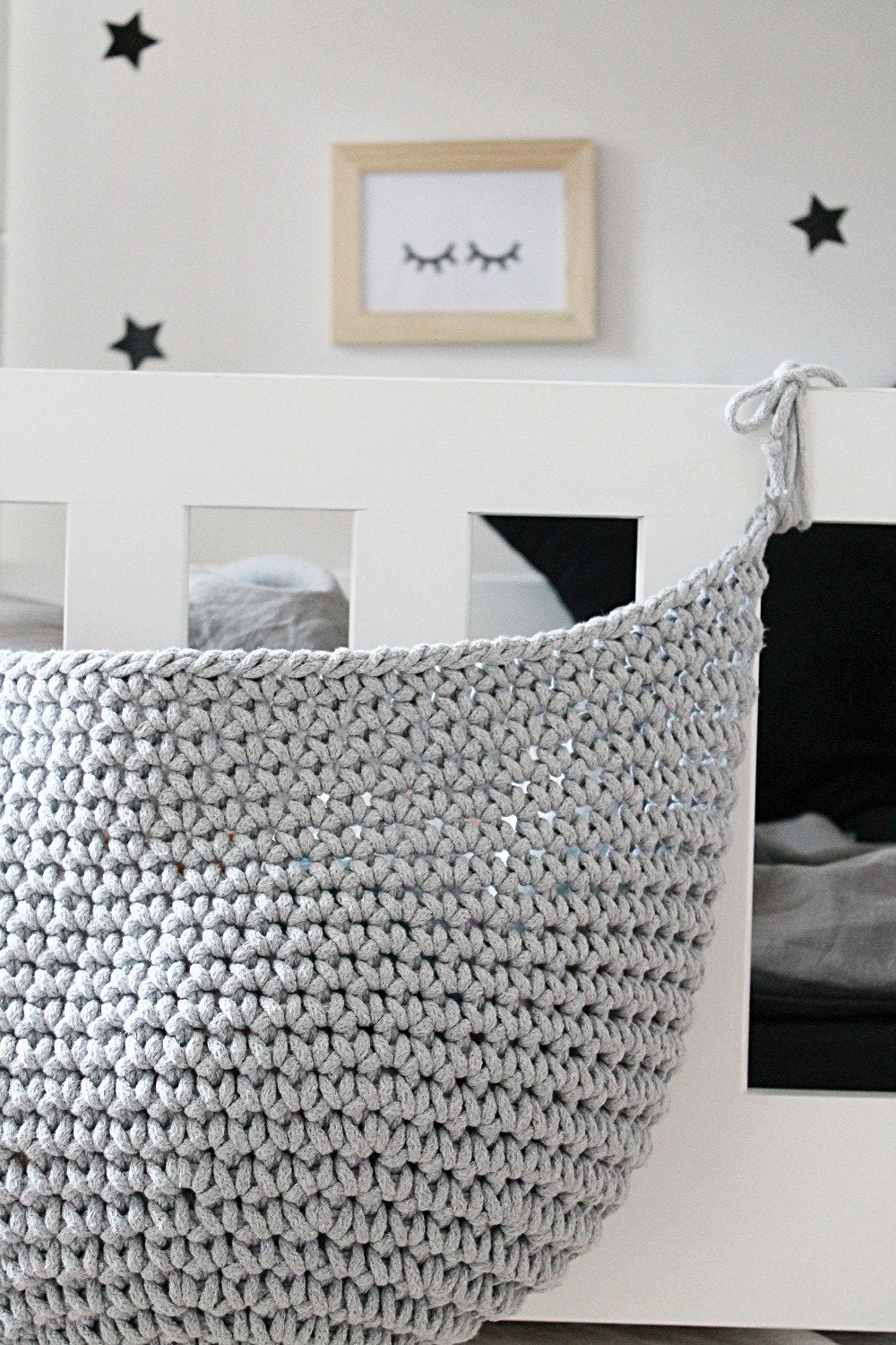 Crochet Pocket | Light Grey