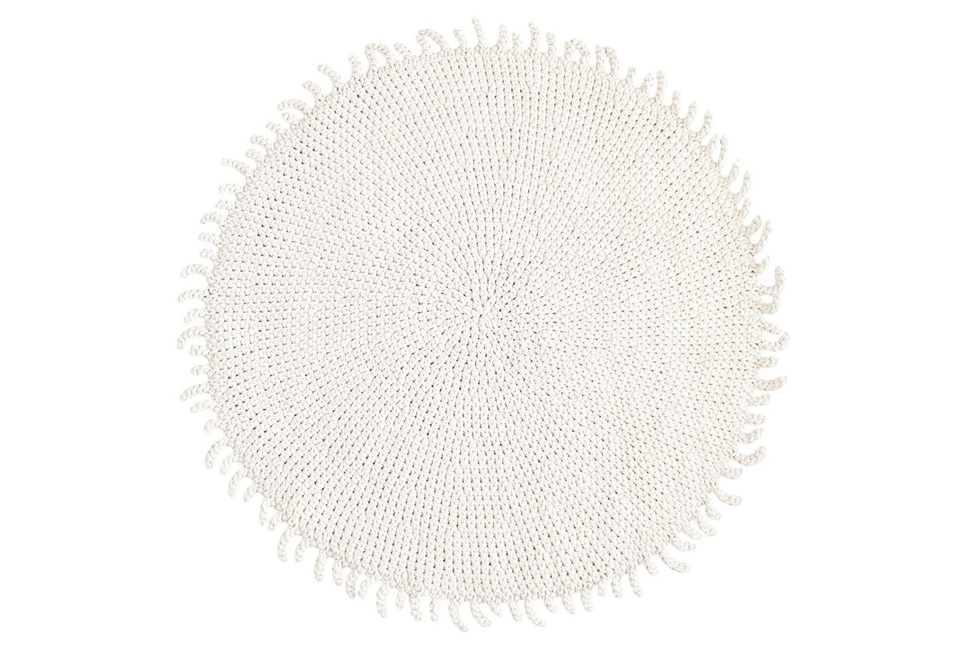 Crochet Sun Rug | Ivory