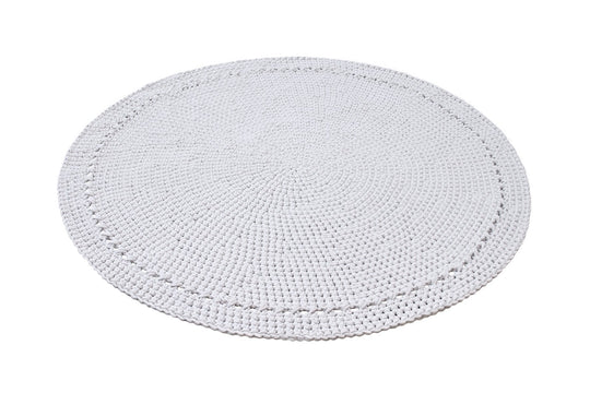 Crochet Nebo Rug | Light Grey