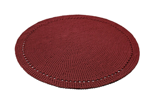 Crochet Nebo Rug | Terracotta