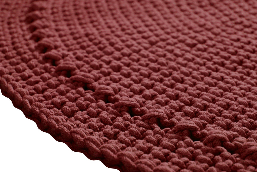 Crochet Nebo Rug | Terracotta