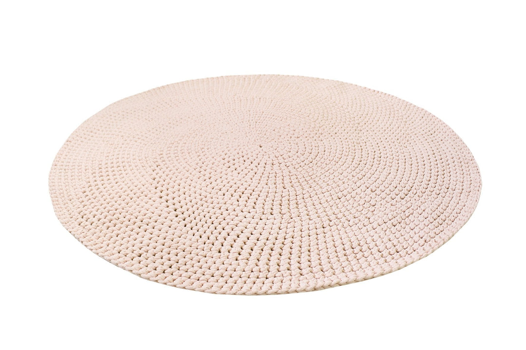 Crochet Moon Rug | Pale Pink