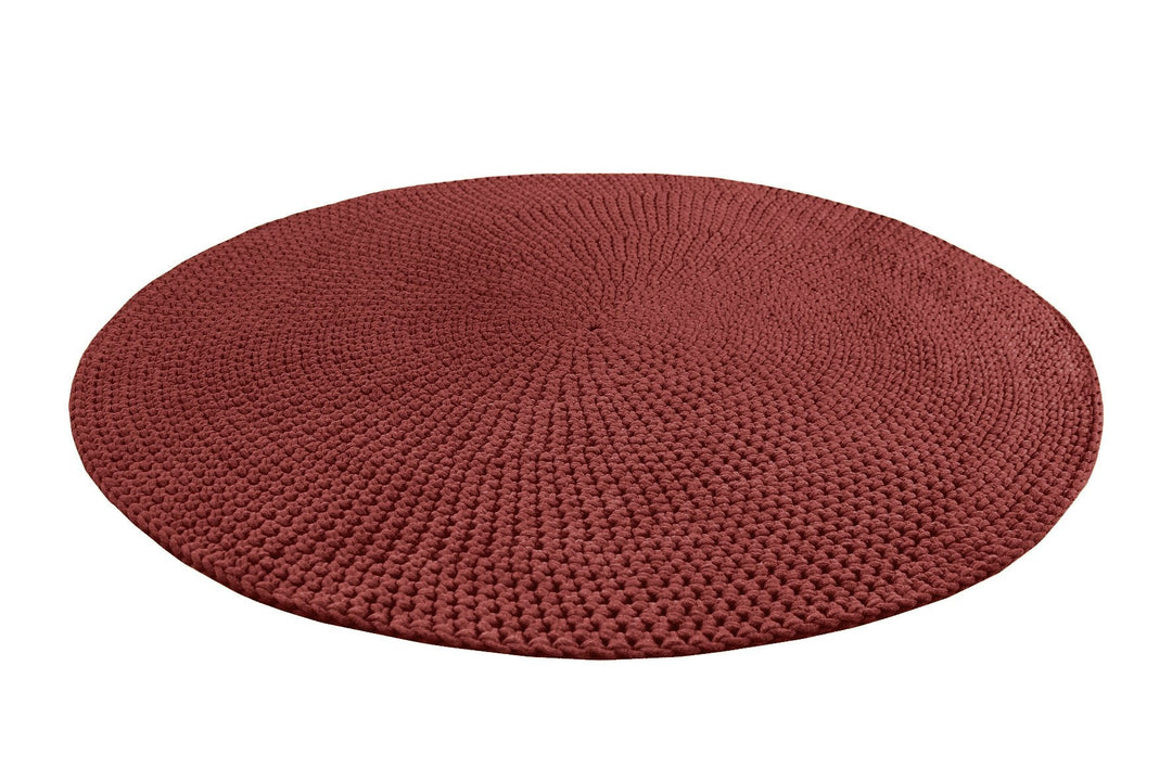 Crochet Moon Rug | Terracotta