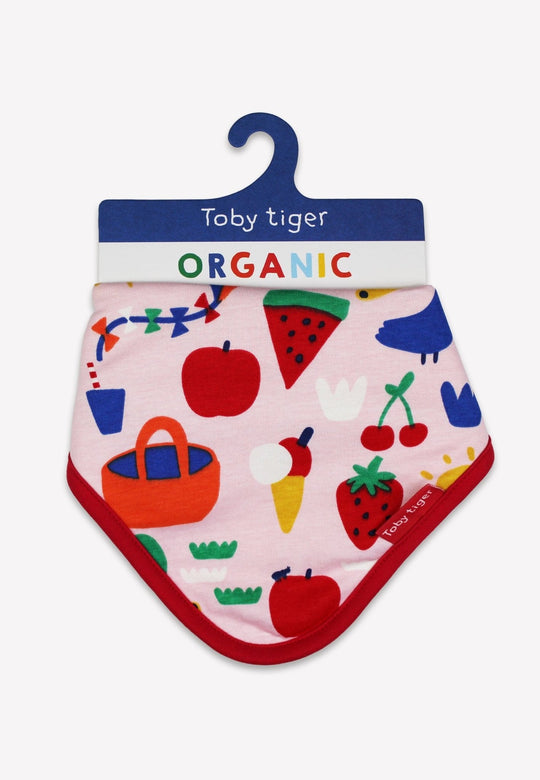 Organic Picnic Print Dribble Bib