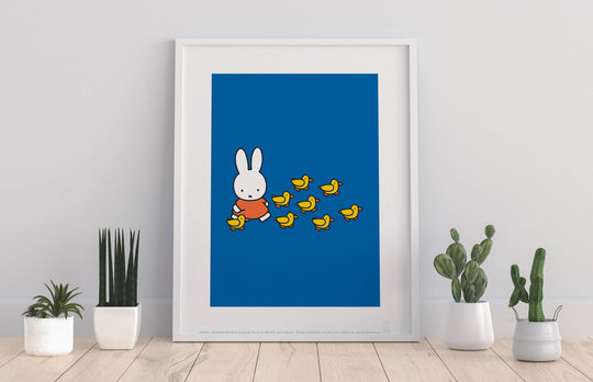 Miffy Art Print Walking With Ducks | 11” x 14”