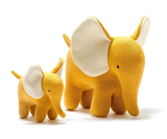 Organic Cotton Knit Ellis The Elephant - Small