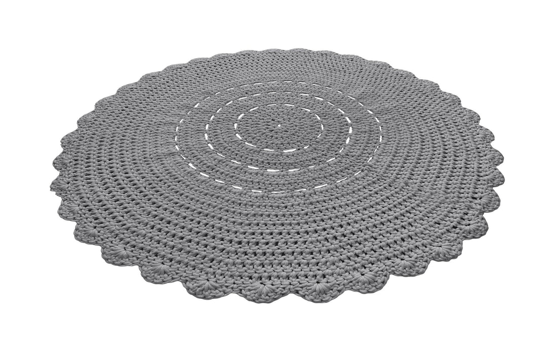 Crochet Doily Rug | Dark Grey