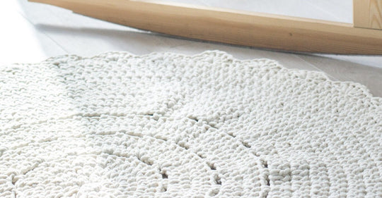 Crochet Doily Rug | Ivory