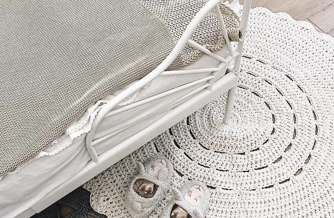 Crochet Doily Rug | Ivory