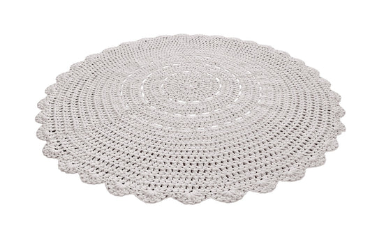 Crochet Doily Rug | Oatmeal