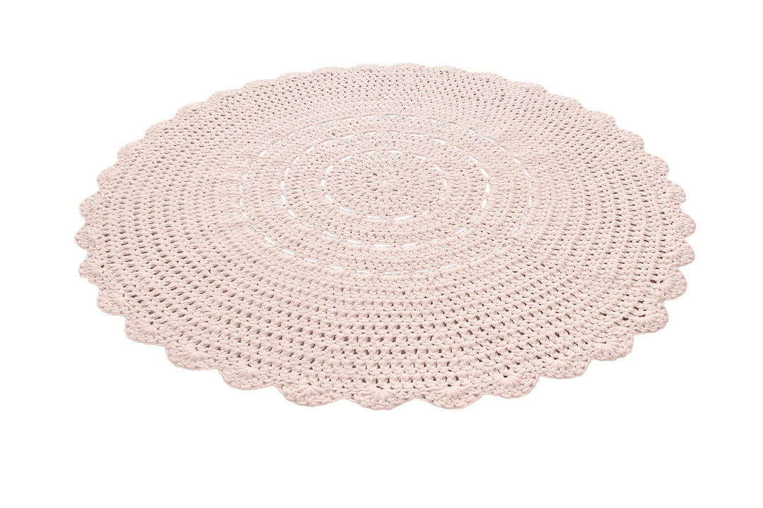 Crochet Doily Rug | Pale Pink