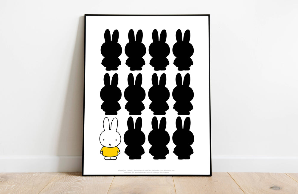 Miffy Art Print Silhouette | 11” x 14”