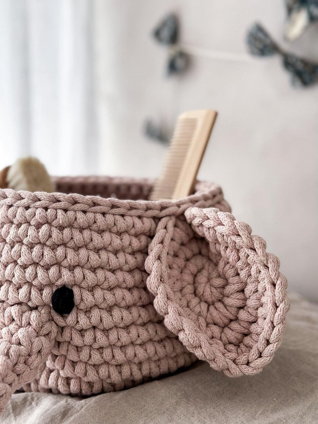 Elephant Basket | Oatmeal