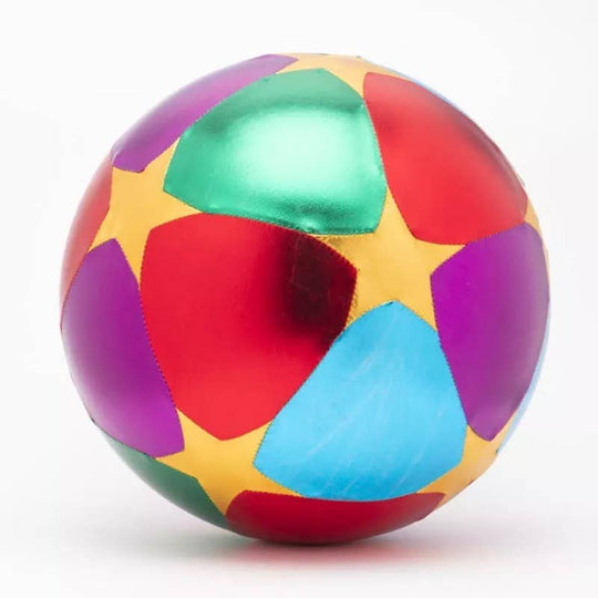 Inflatable Fabric Circus Ball 30cm- Multicoloured with Stars