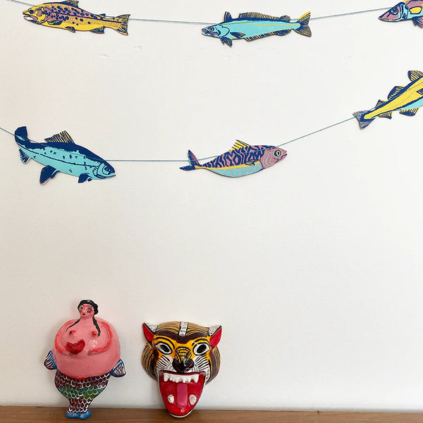 Recycled Paper Garland | Fish