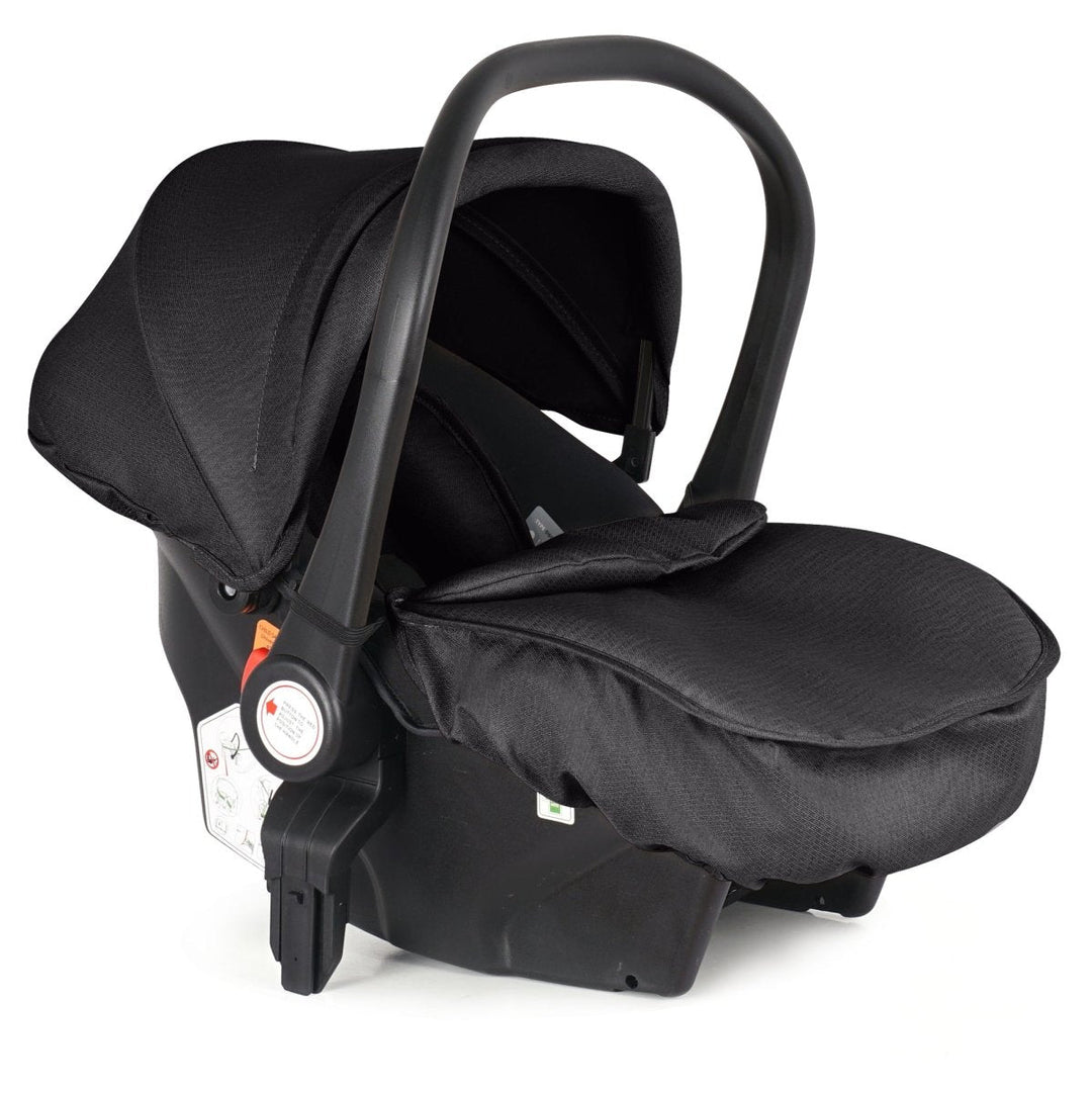 For Your Little One Cruise 3 In 1 Travel System With i-Size Car Seat - Eclipse Black (Free Cupholder / Seat Liner Included!)