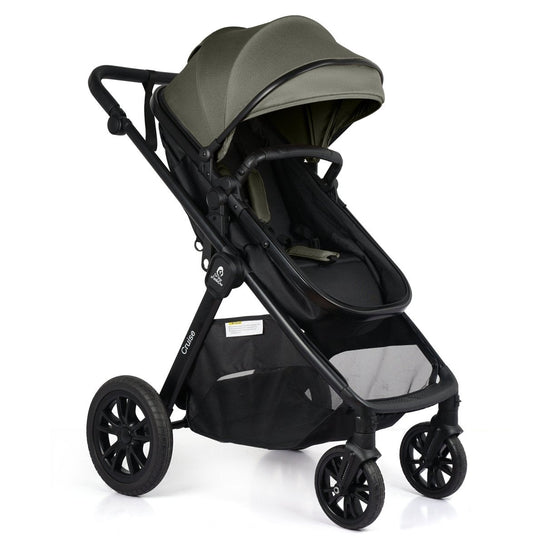 For Your Little One Cruise 3 In 1 Travel System With i-Size Car Seat - Pebble Sage (Free Cupholder And Seat Liner Included!)
