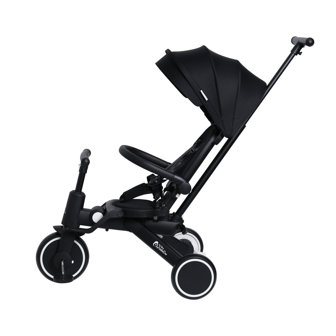 Foryourlittleone Xplor Plus 6 in 1 Foldable Trike - Jet Black (10m-5y)