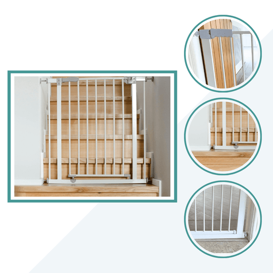 Baby Safety Stair Gate Pressure Fit 75-86cm - Two pack