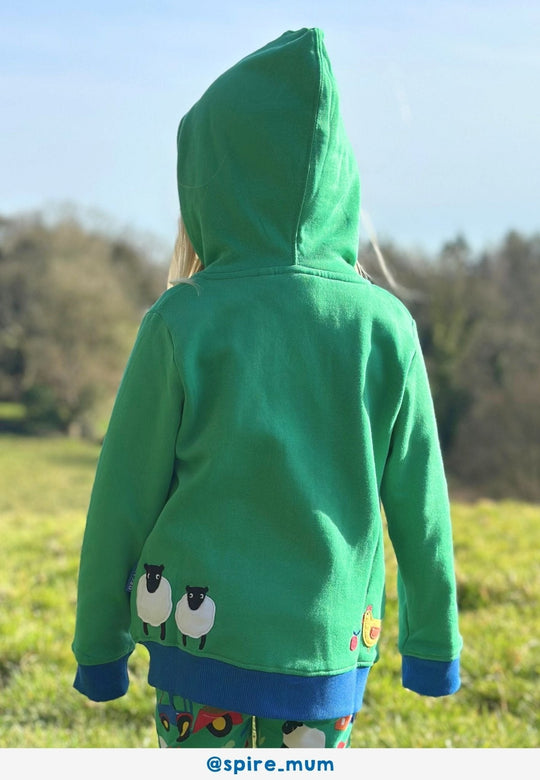 Organic Hillside Applique Hoodie