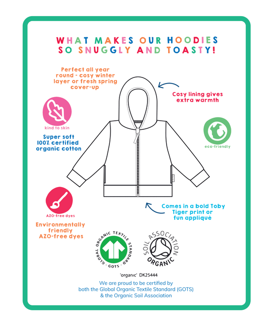 Organic Mouse and Mushroom Applique Hoodie