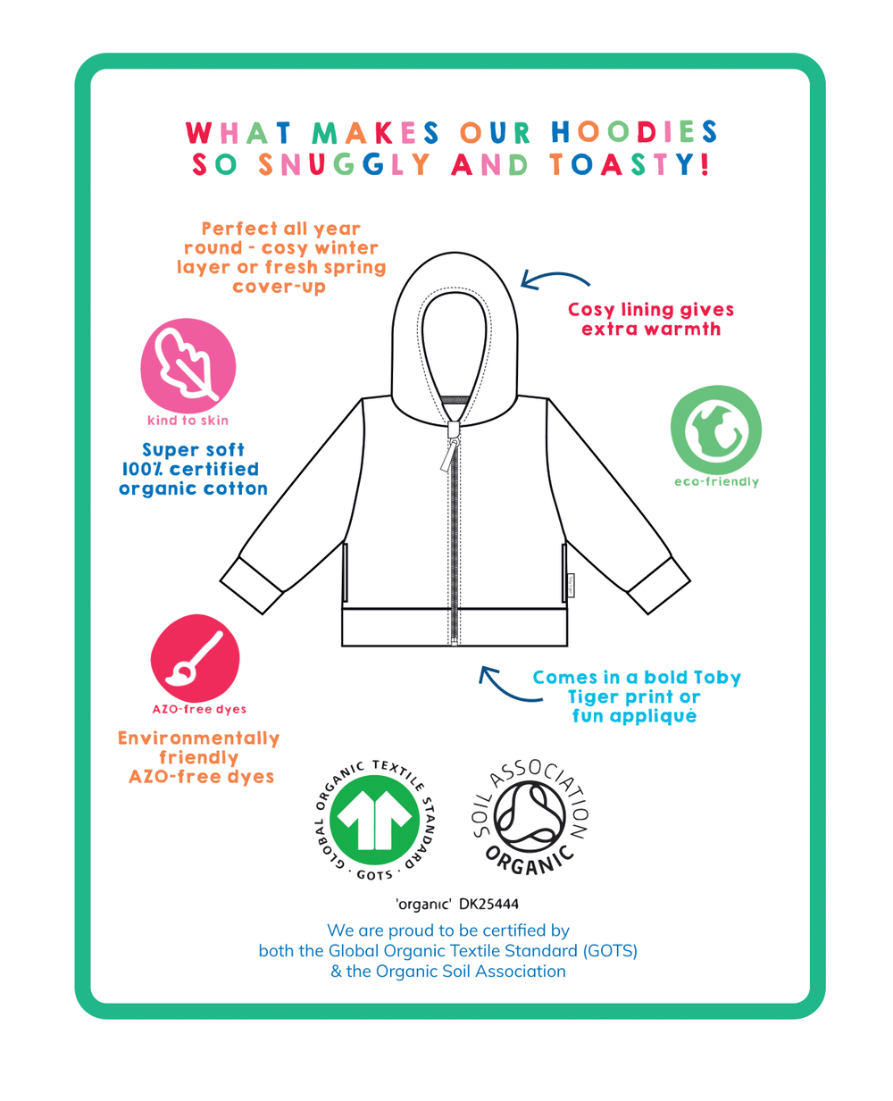 Organic Spring Applique Hoodie
