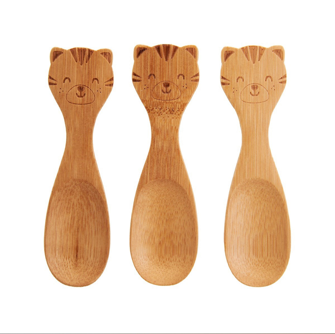 Bamboo Spoons Set of 3 | Tiger - Moo Like a Monkey