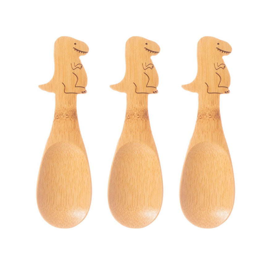 Bamboo Spoons Set of 3 | T Rex - Moo Like a Monkey