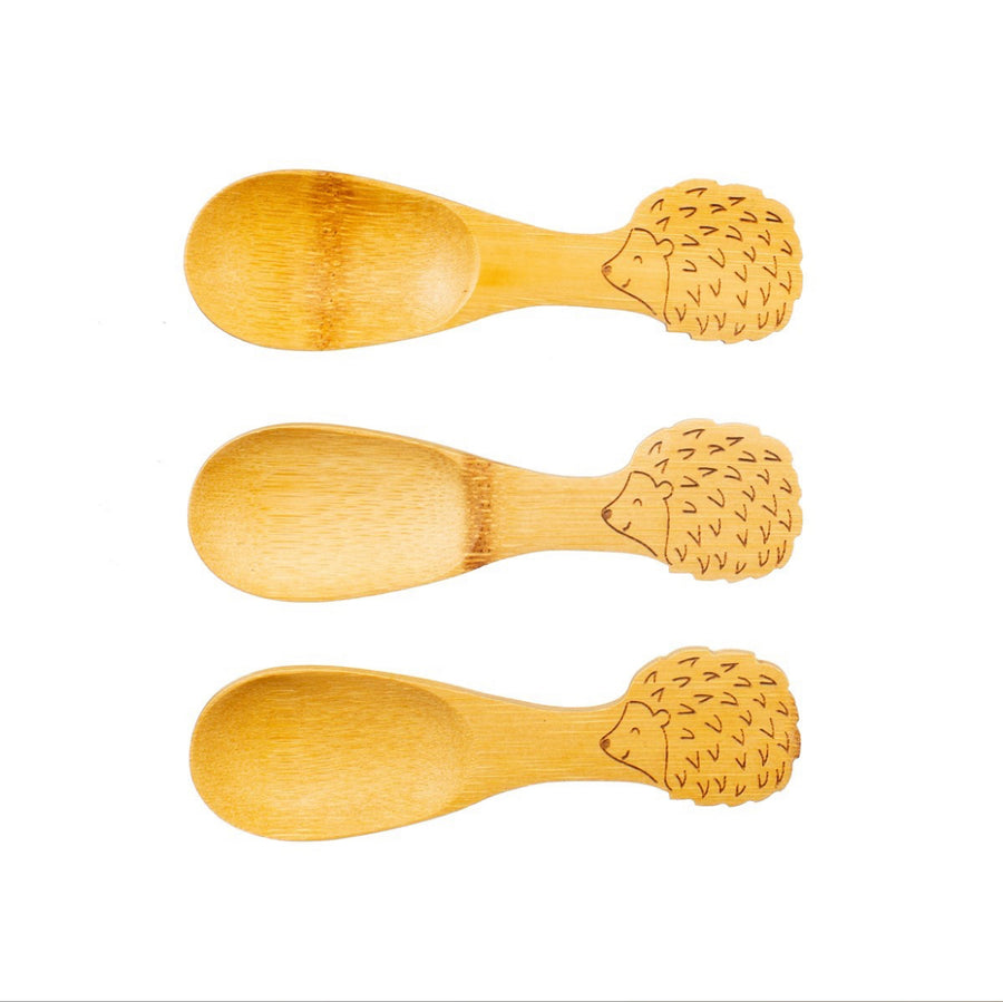 Bamboo Spoons Set of 3 | Hedgehog - Moo Like a Monkey