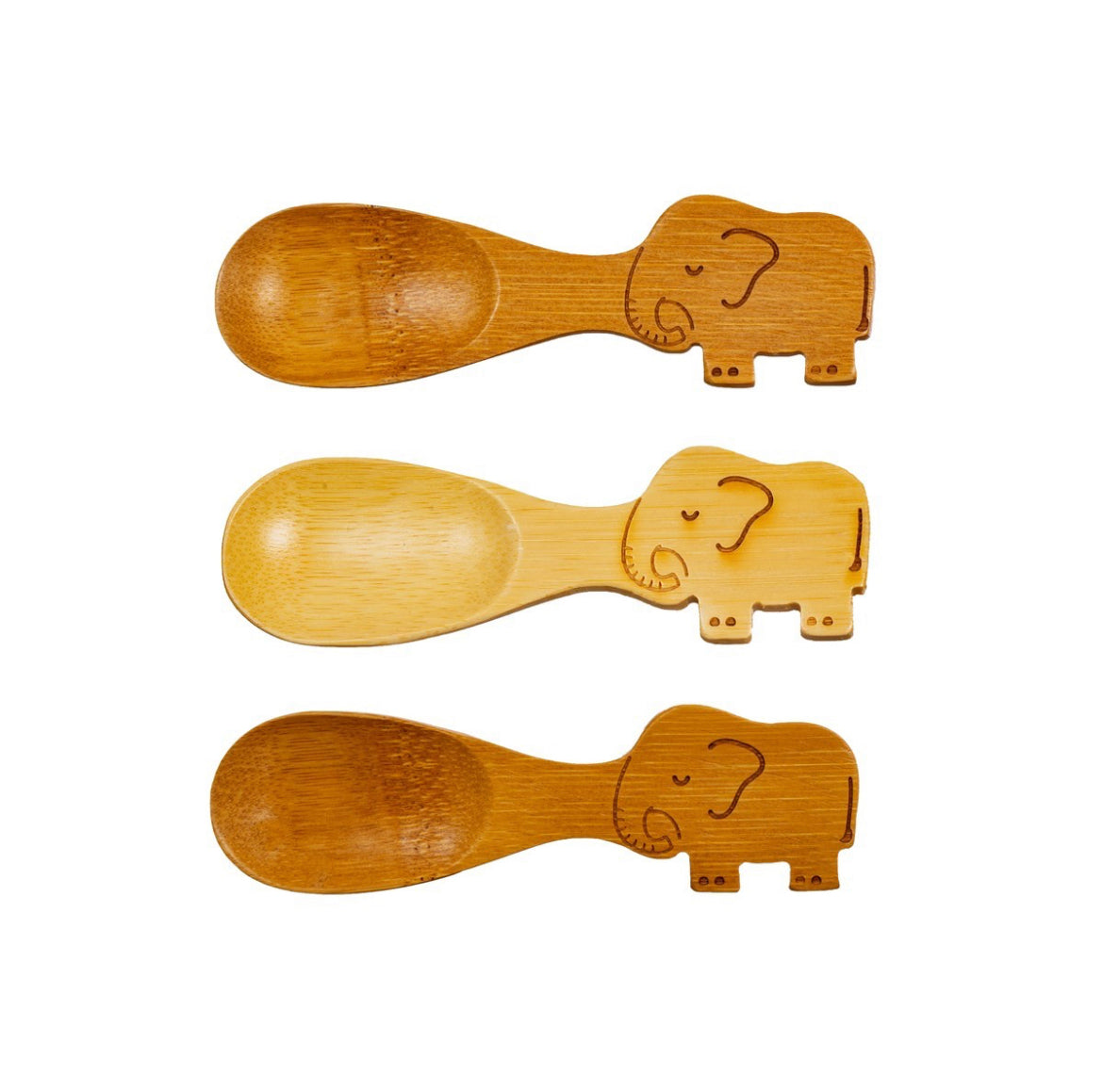Bamboo Spoons Set of 3 | Elephant - Moo Like a Monkey