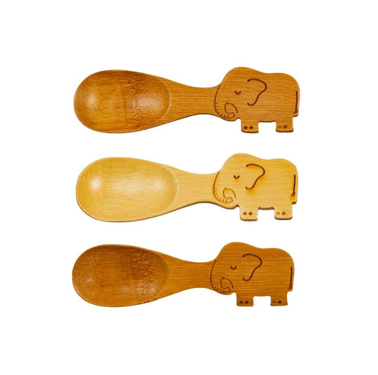 Bamboo Spoons Set of 3 | Elephant