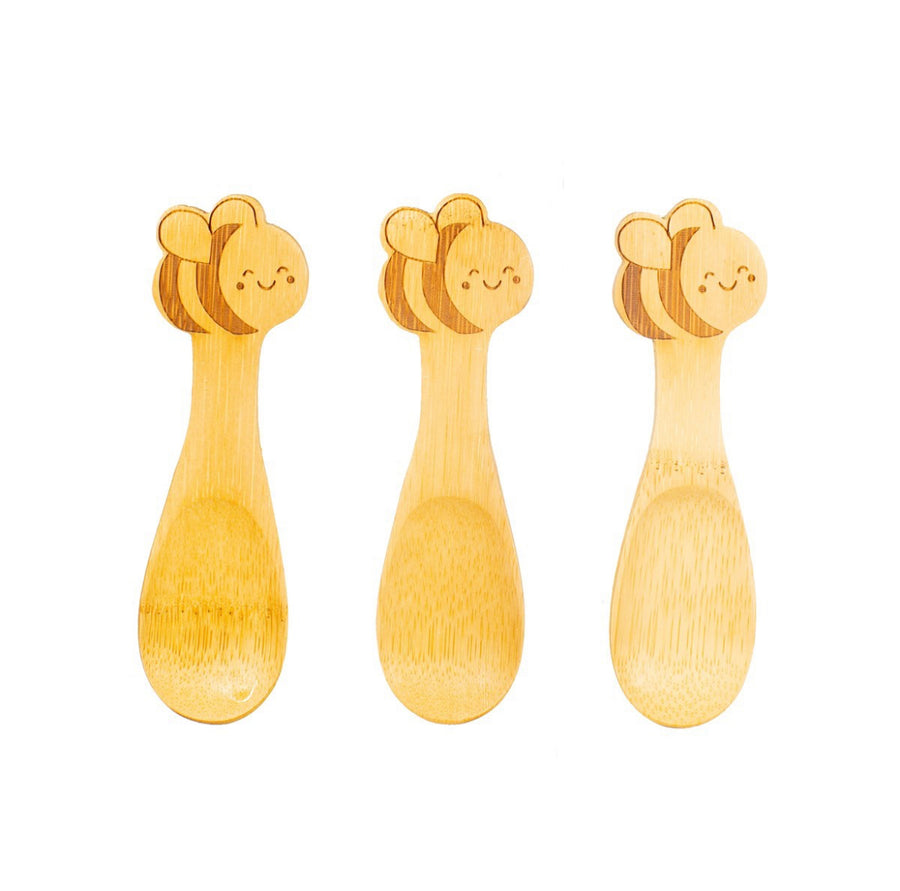 Bamboo Spoons Set of 3 | Bee - Moo Like a Monkey