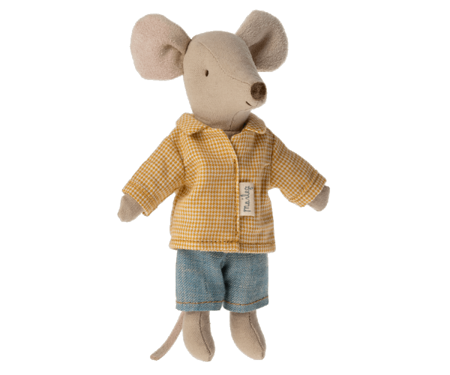 Maileg | Mouse in Matchbox Wearing Yellow Shirt - Moo Like a Monkey