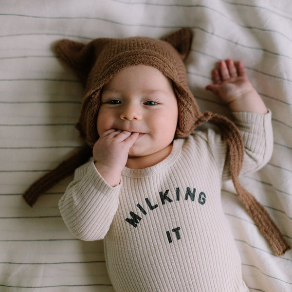 Baby Bodysuit | Milking It - Oat