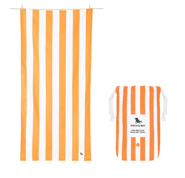 Dock and Bay Quick Dry Towel | Ipanema Orange (Large)