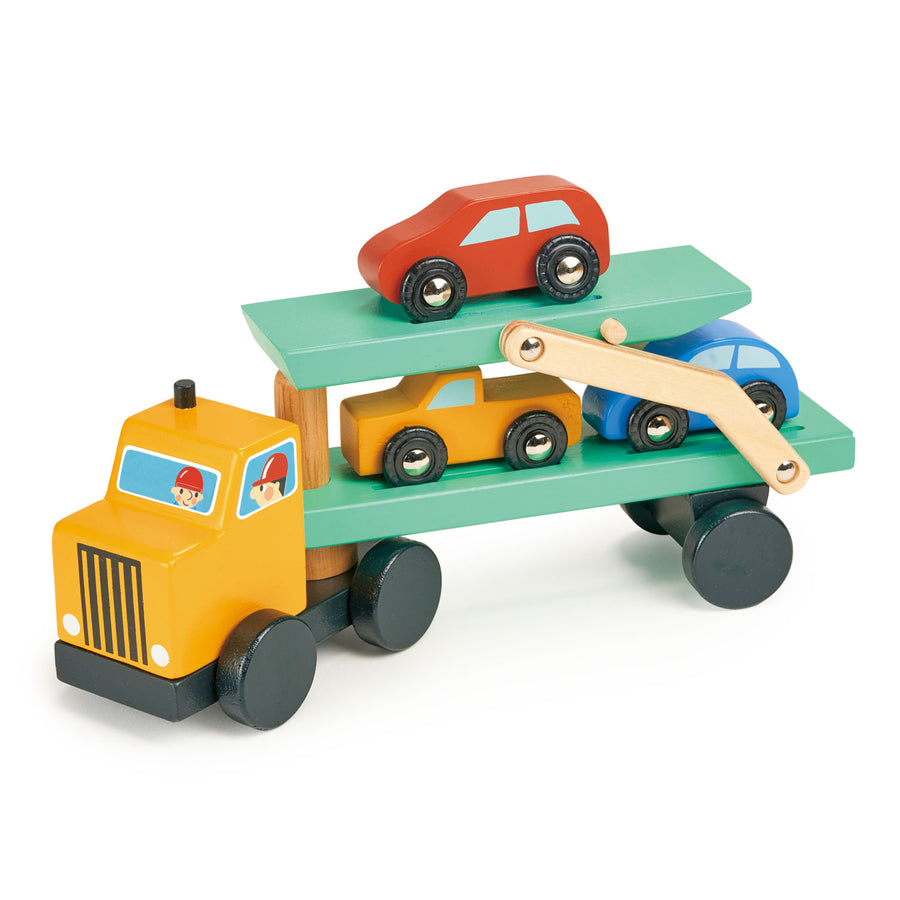 Wooden Vehicle Transporter - Moo Like a Monkey