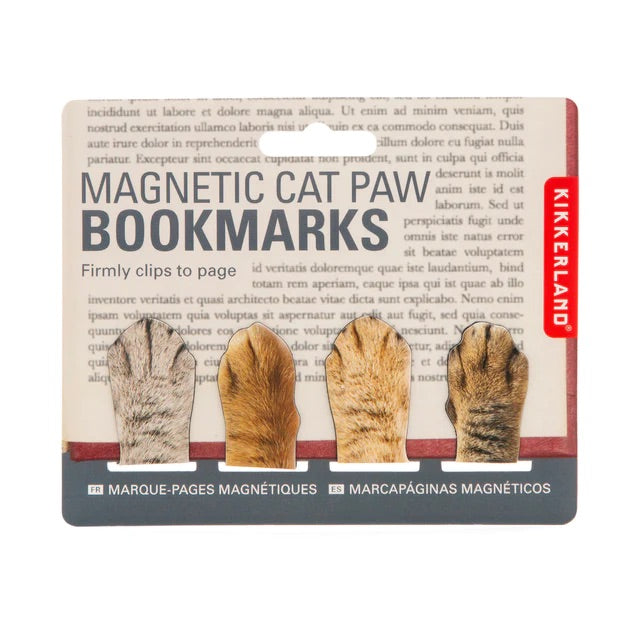Magnetic Cat Paws Bookmarks - Moo Like a Monkey