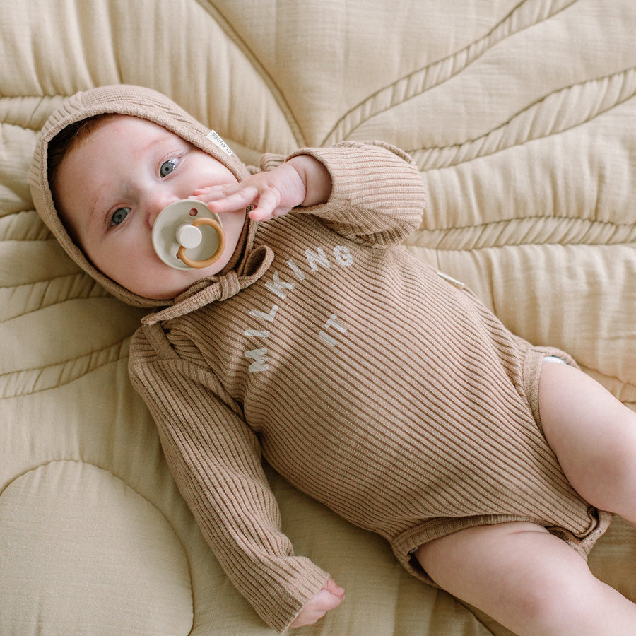 Baby Bodysuit | Milking It - Chocolate - Moo Like a Monkey