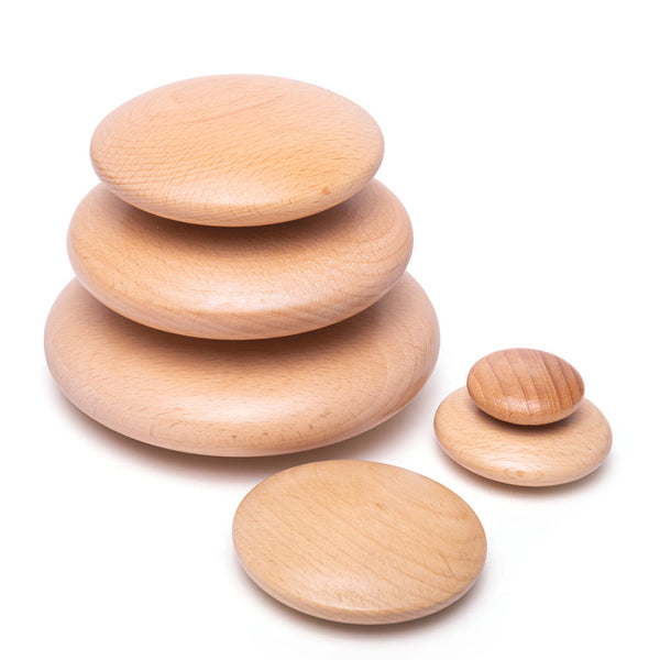 Wooden Balancing Pebbles
