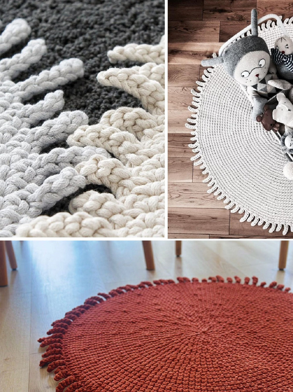 Crochet Sun Rug | Beige
