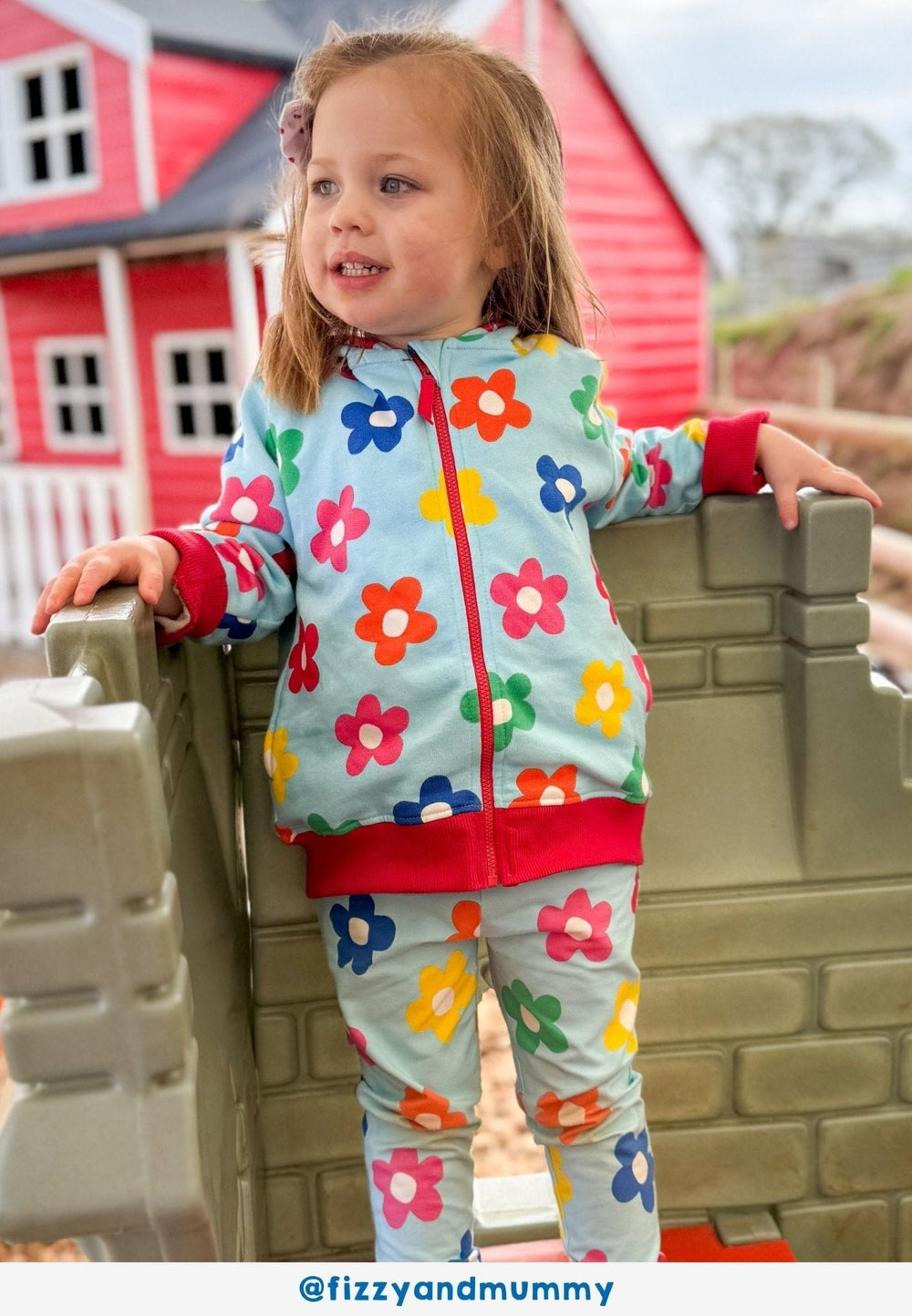 Organic Rainbow Bloom Print Leggings