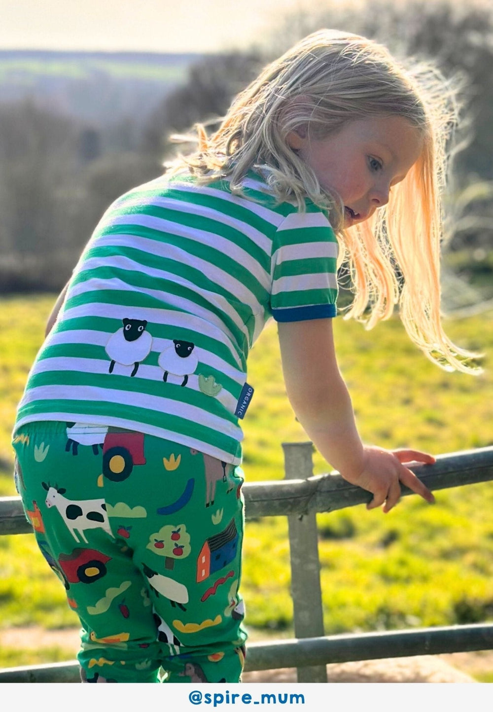 Organic Hillside Print Leggings
