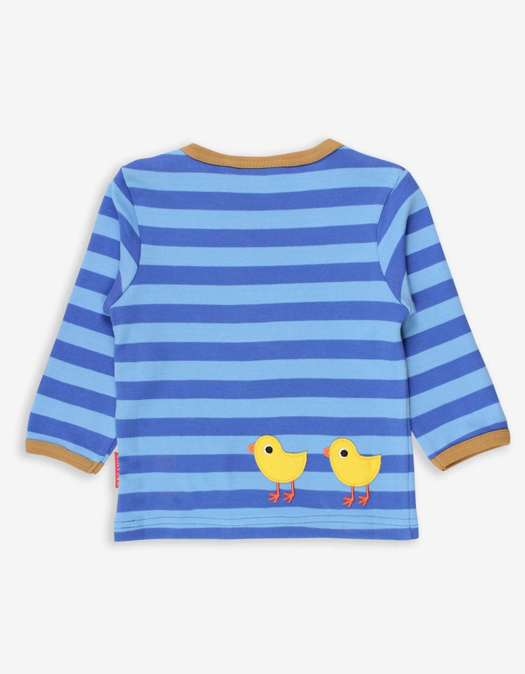 Organic Clucky Chicken Applique Long-Sleeved T-Shirt