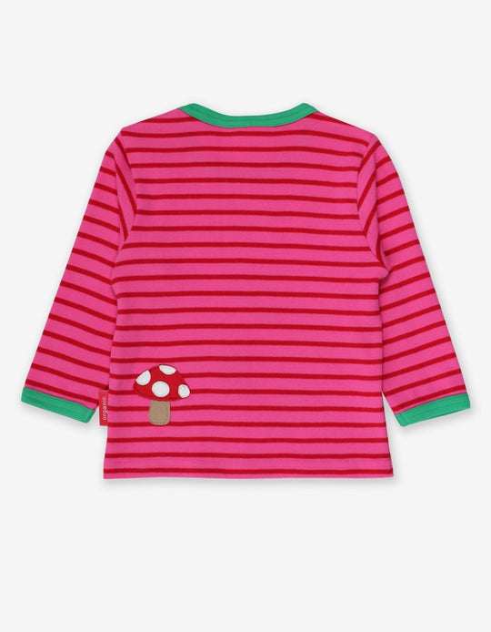 Organic Fawn Applique Long-Sleeved T-Shirt