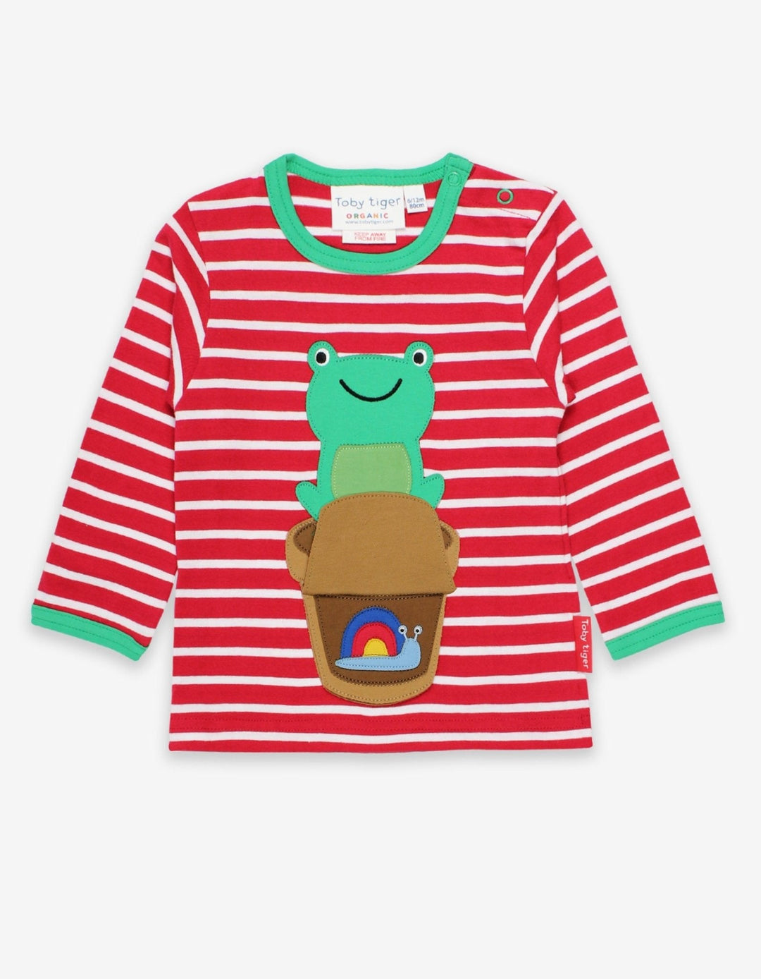 Organic Frog Applique Long-Sleeved T-Shirt