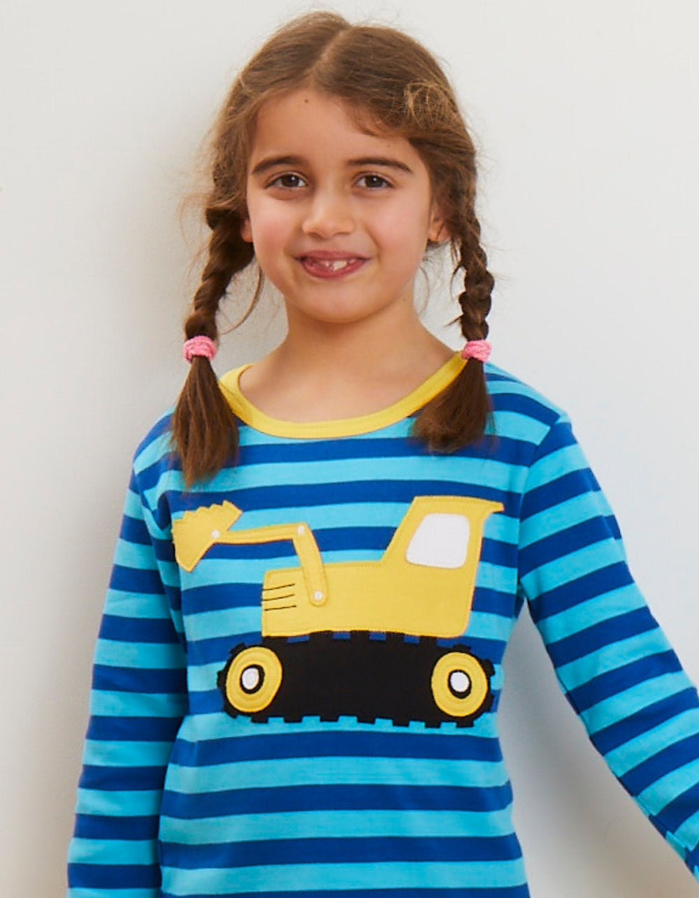 Organic Digger Applique Long-Sleeved T-Shirt
