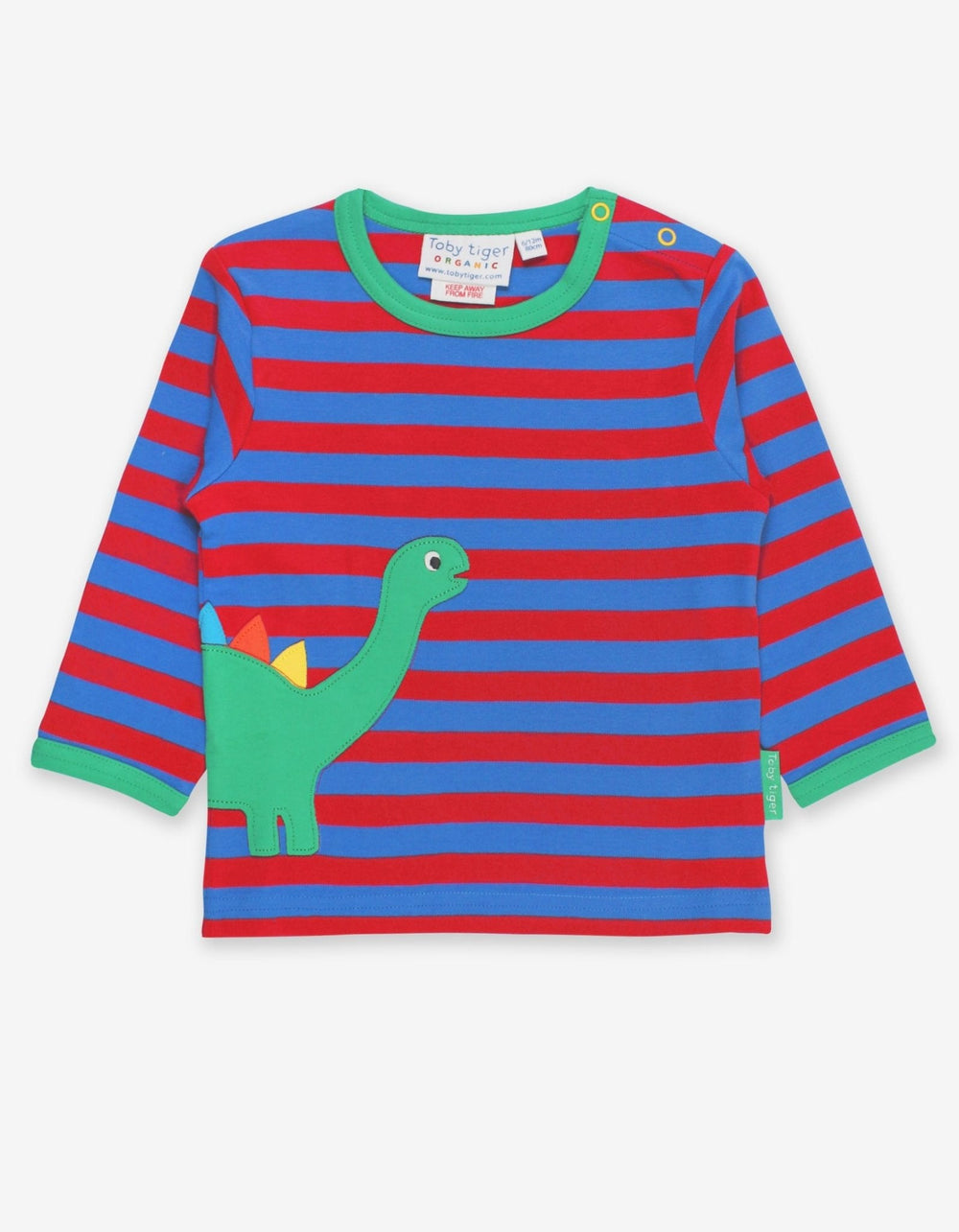Organic Dino Applique Long-Sleeved T-Shirt
